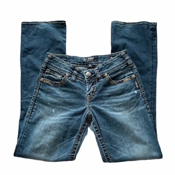 Silver Suki Mid Slim Bootcut Jeans Size 27 - Picture 3 of 8